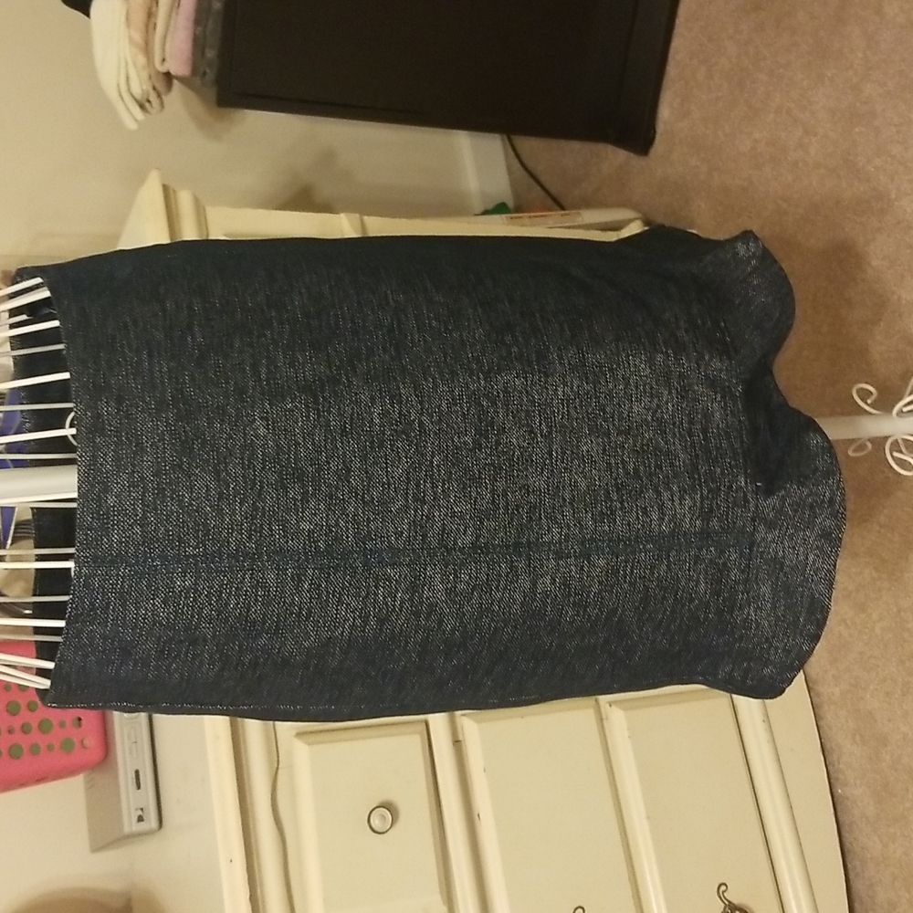 Ju's wool blend skirt with bottom flare.